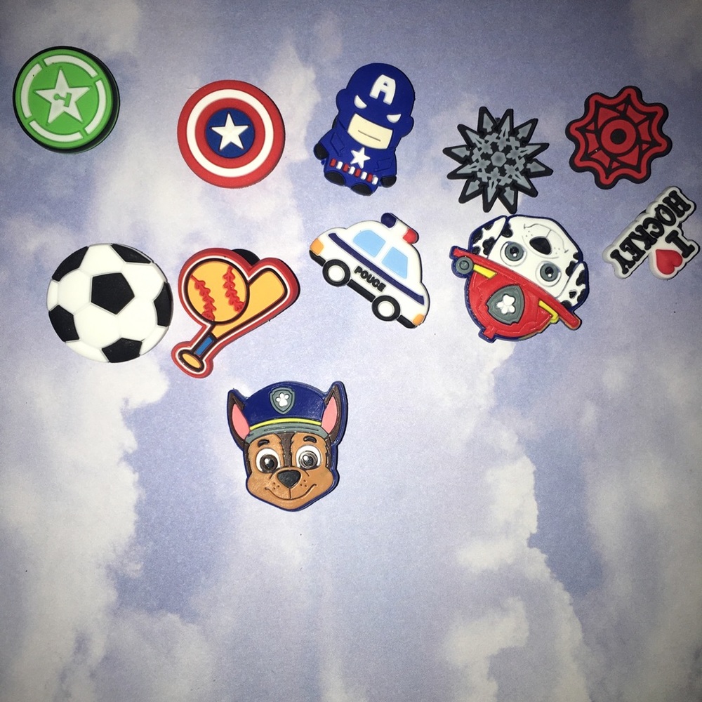 Athletic/Character 11 Piece Shoe Charms - Decorations - Shoe Accessories